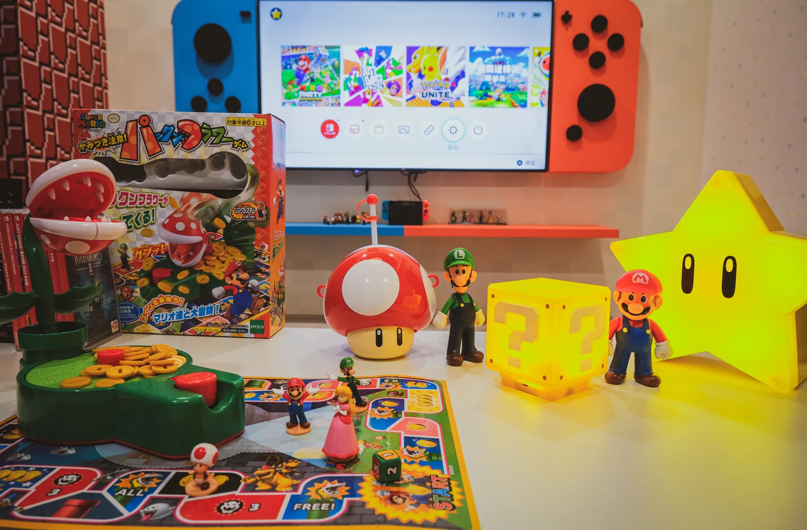 Switch 遊戲畫面與遊戲主題擺設
